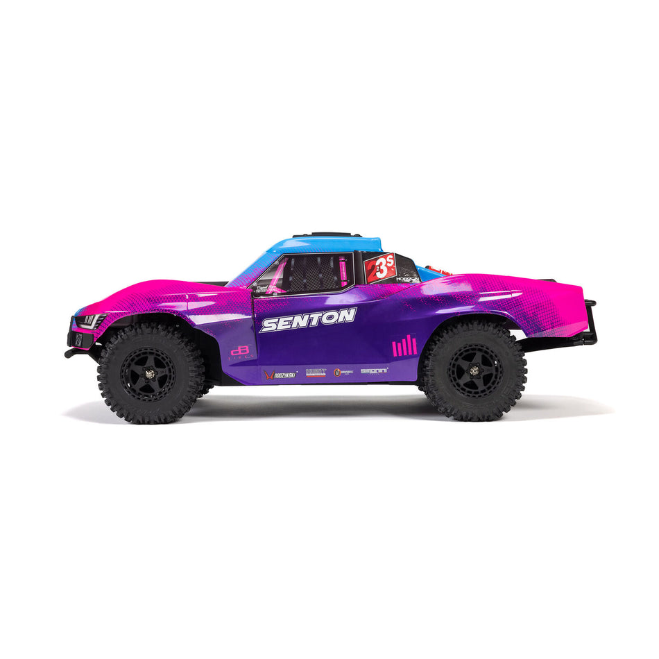 ARRMA 1/10 SENTON 223S BLX Brushless 4X4 Short Course Truck RTR with DSC, Blue
