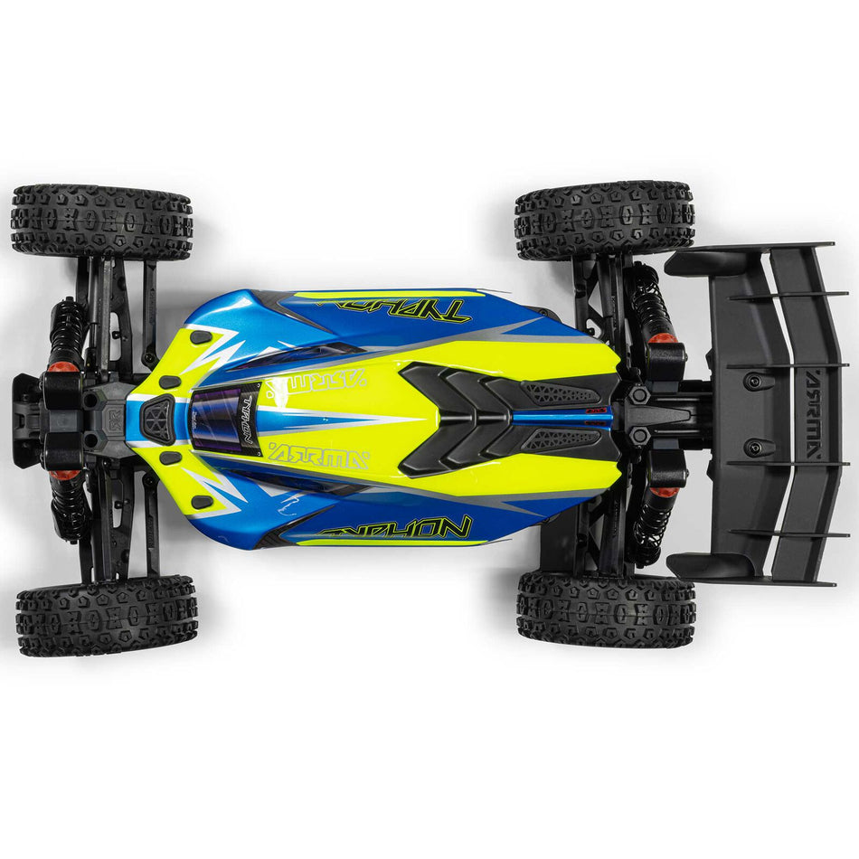ARRMA 1/8 TYPHON 223S DSC 4X4 RTR Brushless Buggy, Blue