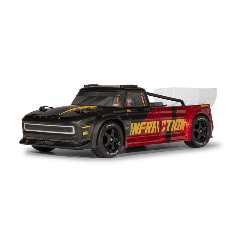 ARRMA 1/8 INFRACTION 223S DSC 4X4 RTR Brushless All-Road Street Bash , Black