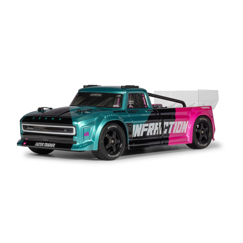 ARRMA 1/8 INFRACTION 223S DSC 4X4 RTR Brushless All-Road Street Bash , Teal