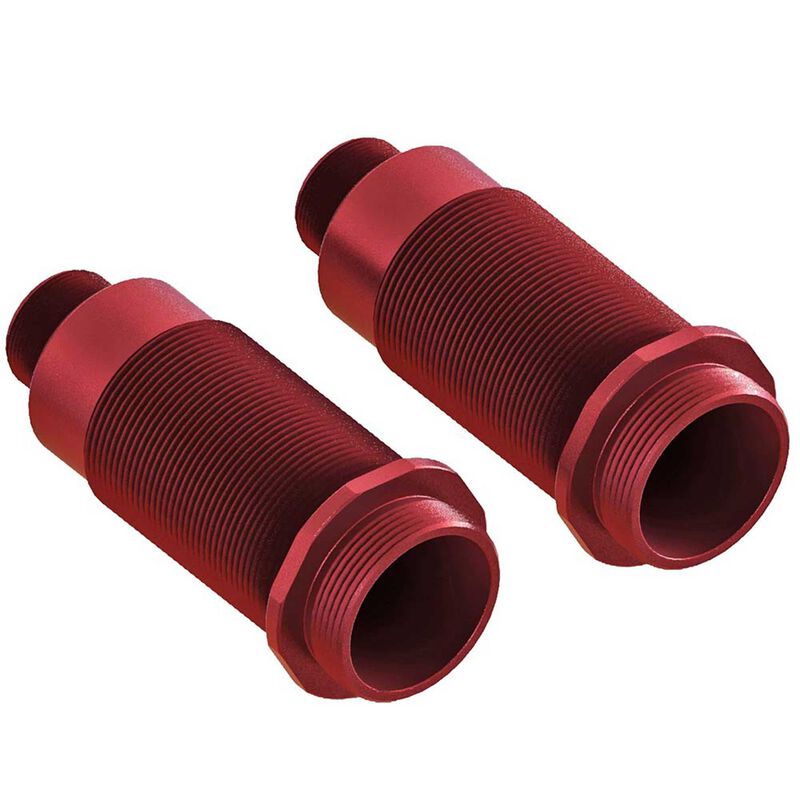 ARRMA 16x54mm Aluminum Shock Bodies (Red) – 6S Models, 2-Pack [AR330478]