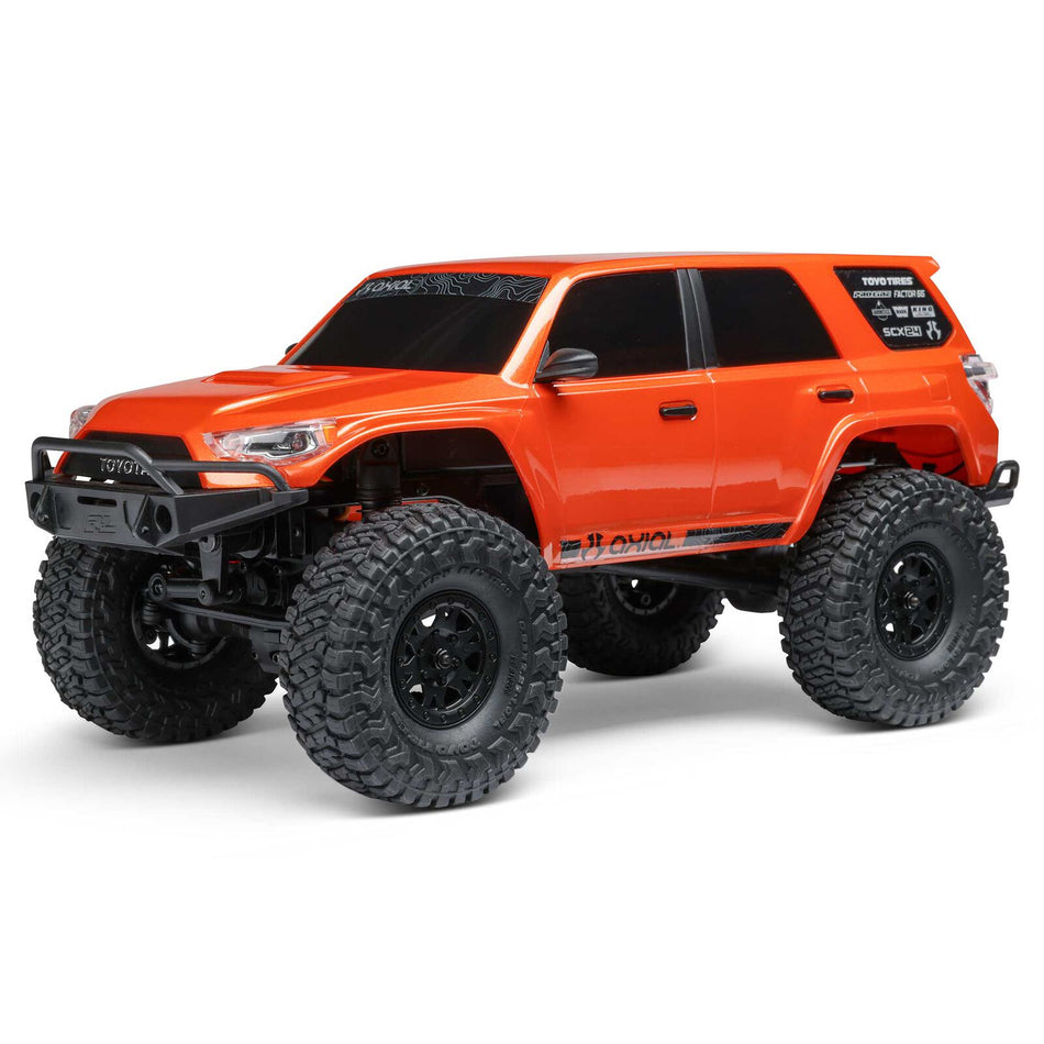 AXIAL 1/24 SCX24 Toyota 4Runner 4X4 RTR Brushed Rock Crawler (Battery & Charger Included), Orange