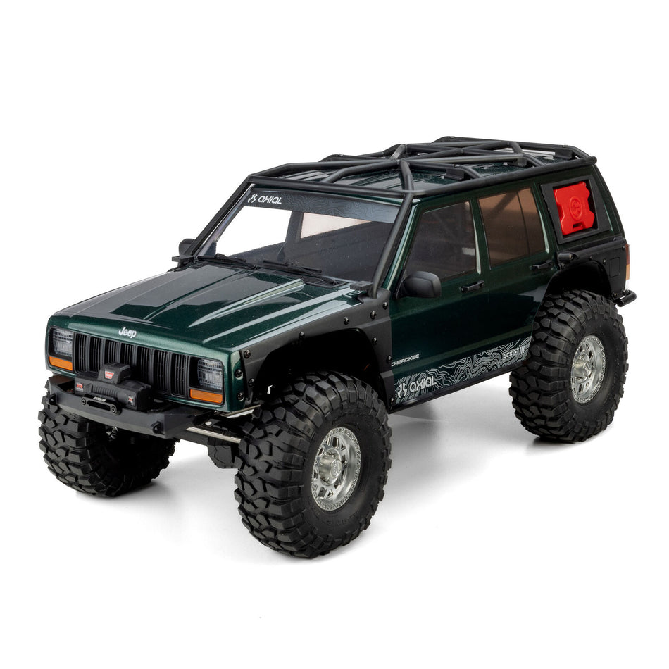 Axial AXI-2037T1 1/10 SCX10 III Jeep Cherokee XJ 4X4 RTR Brushed Rock Crawler, Green