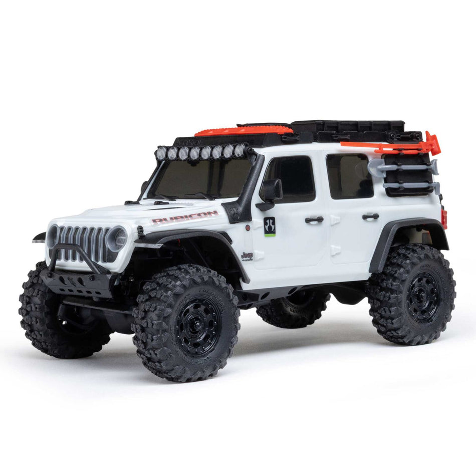 Axial 1/30 SCX30 Jeep Wrangler JLU 4X4 RTR Brushed Rock Crawler, White