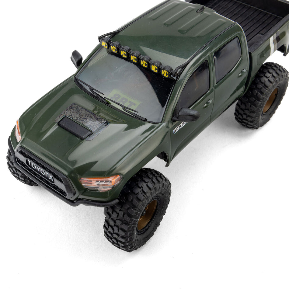 Axial AXI-3289T1 1/30 SCX30 Toyota Tacoma TRD Pro Extreme Off-Road 4X4 RTR Brushed Rock Crawler, Green