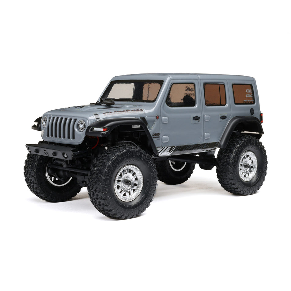 SCX24 2019 Jeep Wrangler JLU CRC, Gray: 1/24 4WD RTR