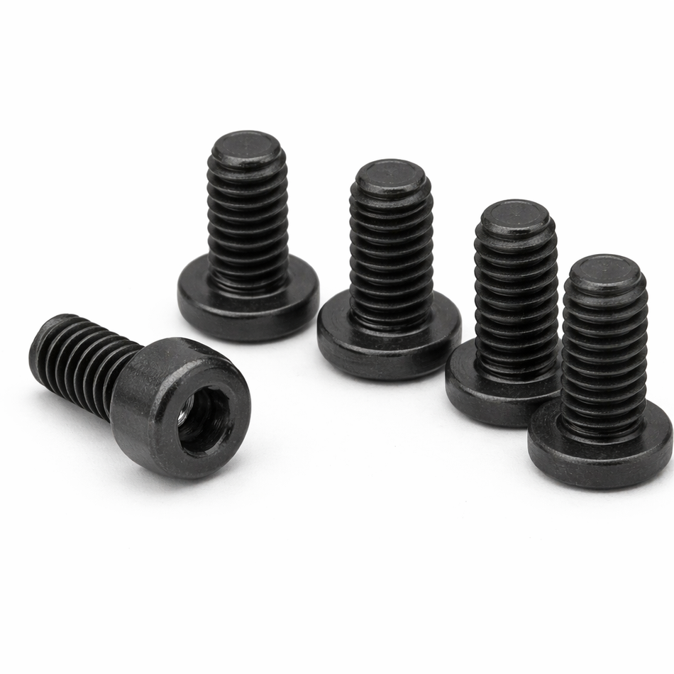 4-40 x 1/4" Black Cap Head Screws (5-Pack)