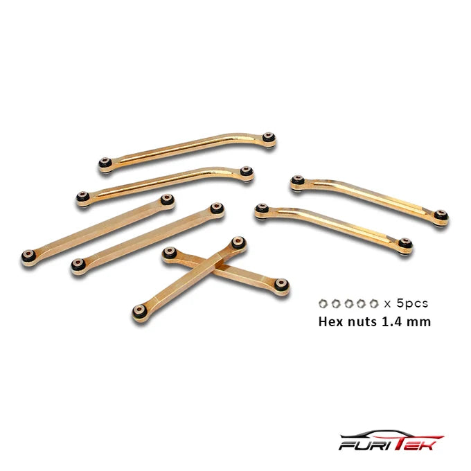 Furitek Brass High Clearance Links Set for SCX24 Gladiator FRU2135
