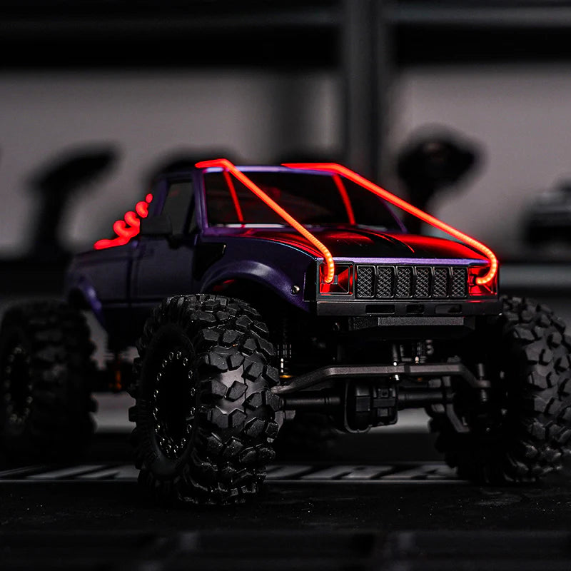 INJORA Flexible Cuttable LED Strip Lights for RC Cars Red