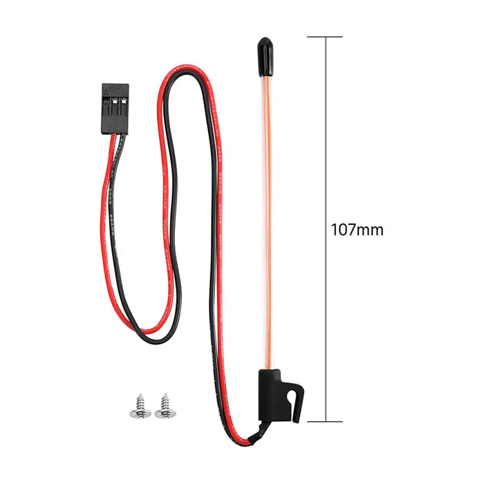 INJORA LED Whip Light for 1/18 1/24 RC Crawlers Red