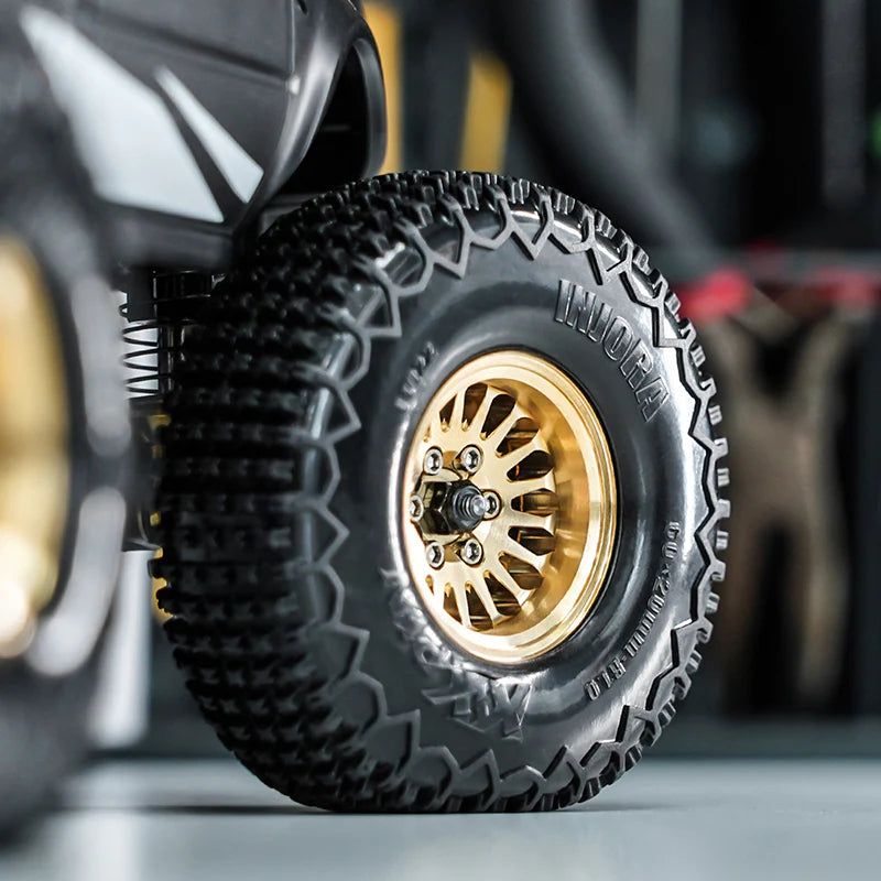 INJORA 1.0 Plus Brass Beadlock Wheels for 1/24 1/18 RC Crawler (W1109)
