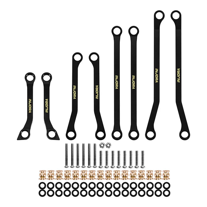 INJORA Black Brass High Clearance Links for 1/18 Redcat Ascent-18 APEX