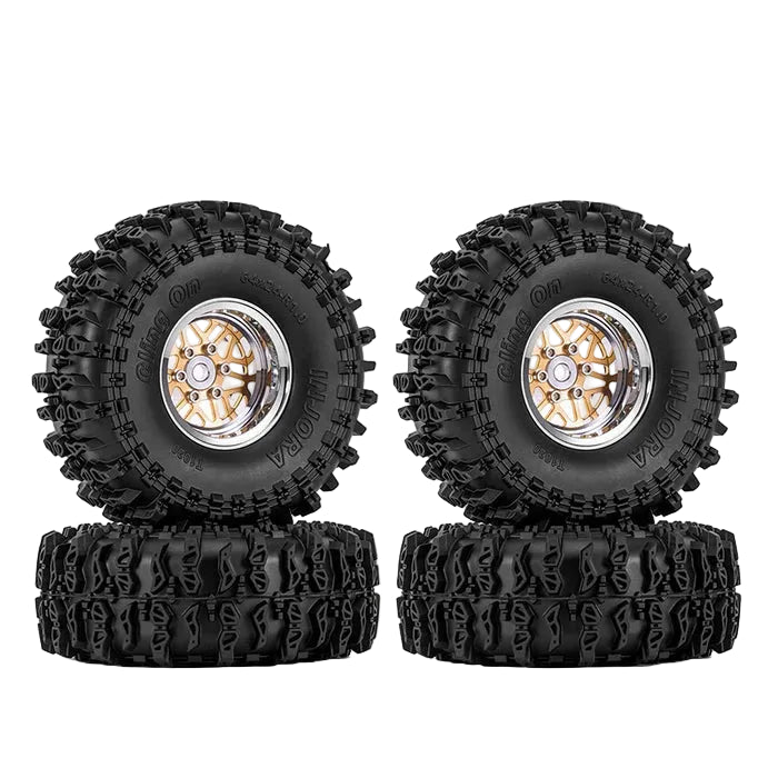 INJORA 1.0" 64*24mm -4.4mm Offset ModuWheel Set for Micro Crawlers