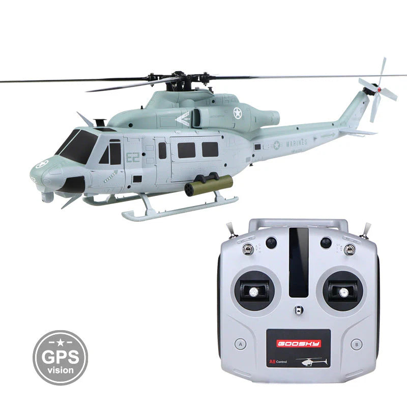 Goosky E2 UH-1Y Venom GPS Helicopter - RTF (Mode 2) with Carrying Case
