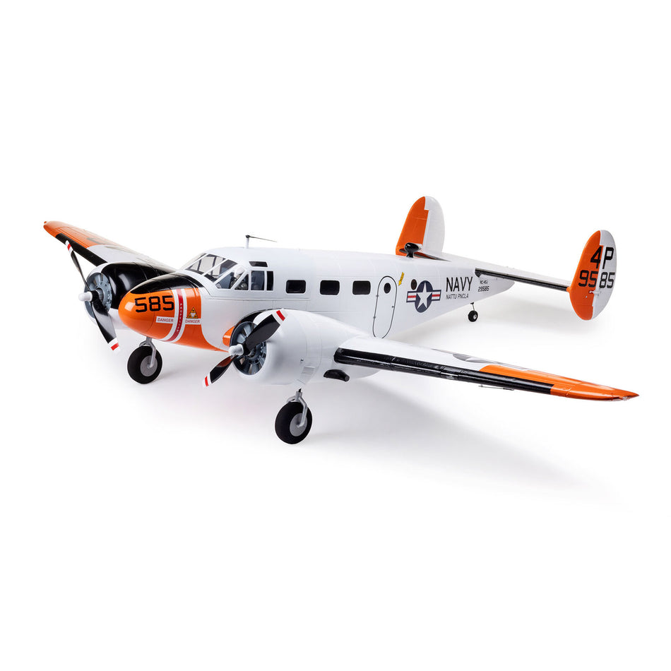 E-Flite Beechcraft D18/RC-45J 1.5m BNF Basic with AS3X+ and SAFE