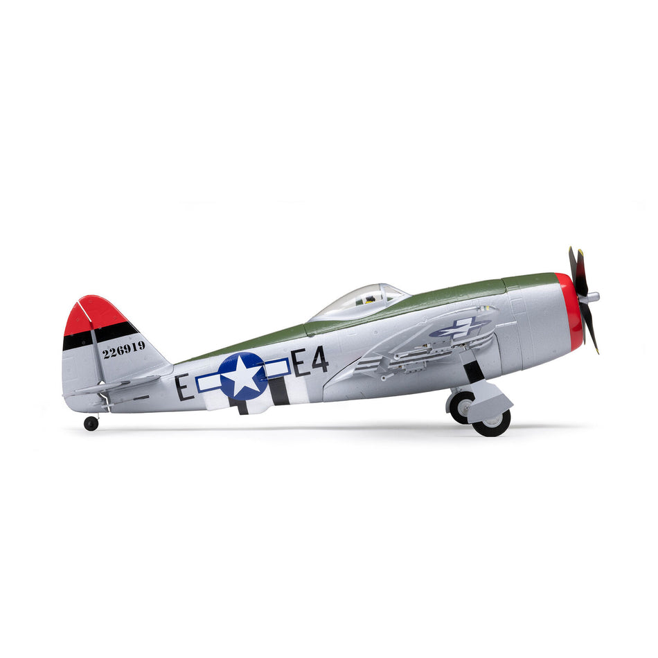 E-flite EFL07050 Micro P-47 Thunderbolt 625mm BNF Basic with AS3X+ and SAFE Select