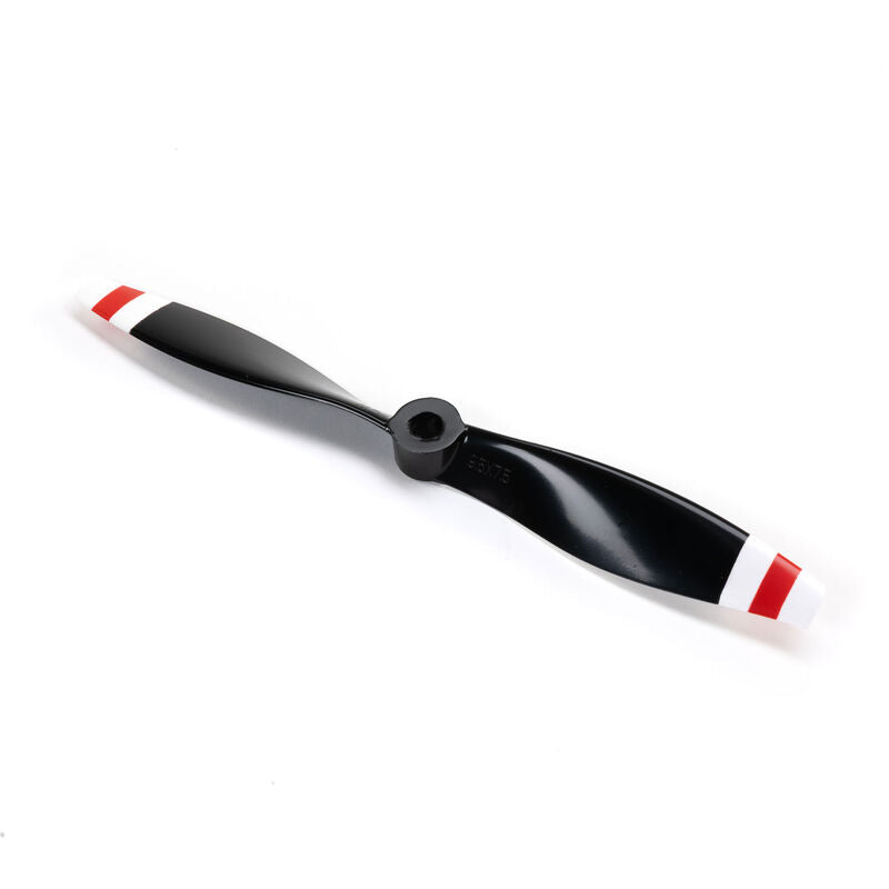 E-Flite 9.5 x 7.5 CW Left Propeller: RC-45J 1.5m (Black w/Red and White Tips)