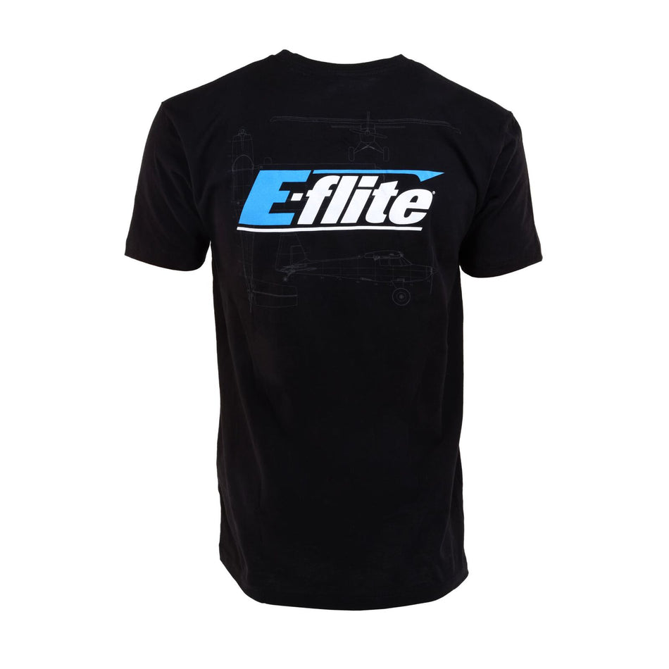 E-flite EFLZ200L Timber Short Sleeve T-Shirt Black Large