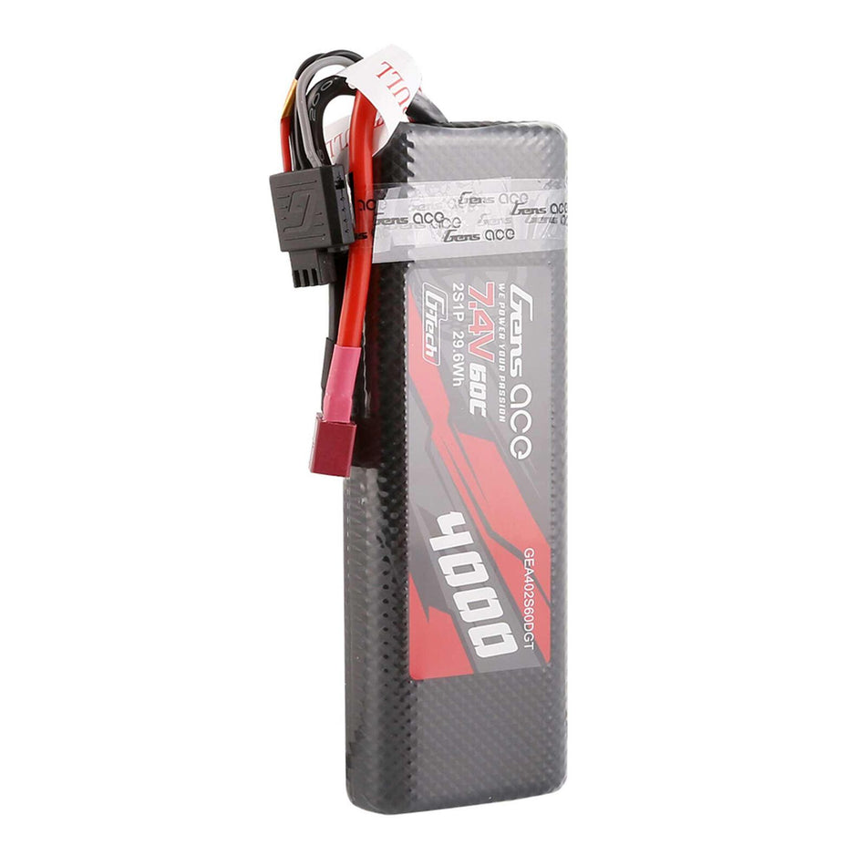 Gens Ace G-tech 4000mAh 7.4V 60C 2S1P Hard Case Lipo Deans