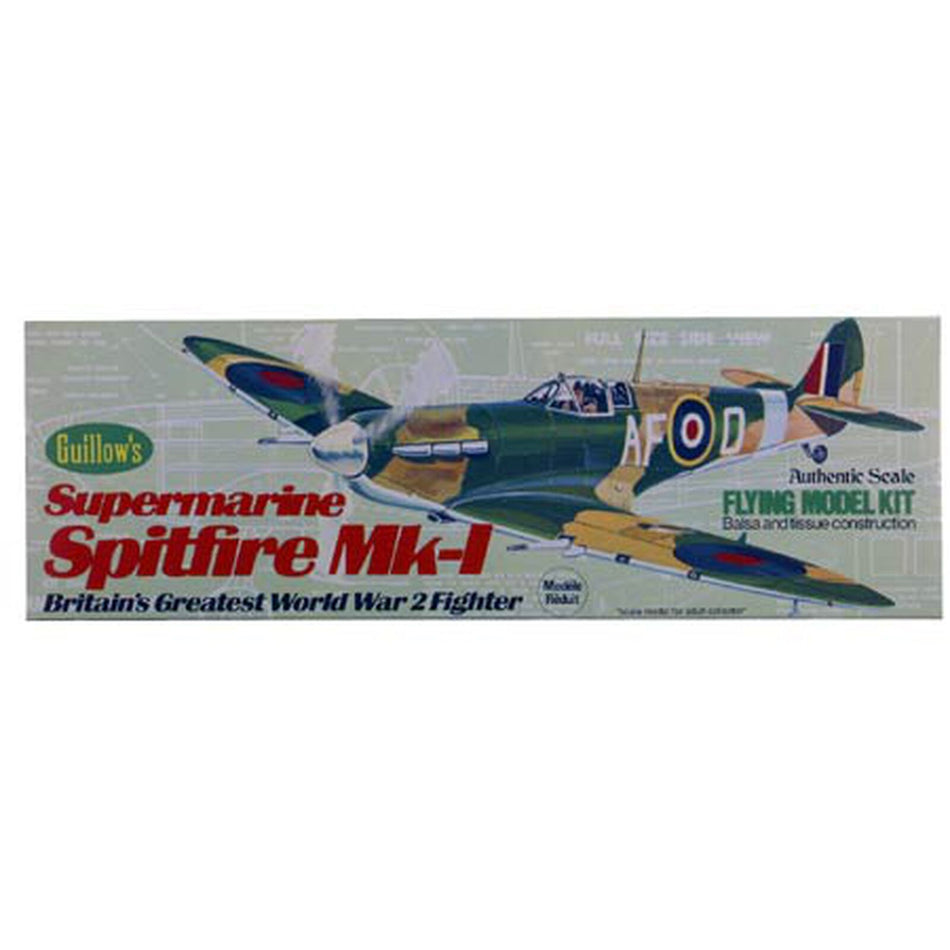 Guillow's GUI504 Supermarine Spitfire MK-1 Balsa Model Kit, 16.5"