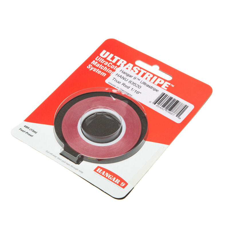 Hangar 9 HANU83520 UltraStripe True Red 1/16"