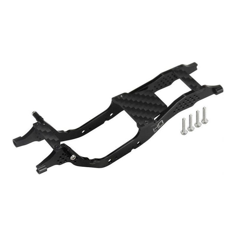 Hot Racing HRASXTY14LC01 Aluminum & Carbon Fiber Low-CG Angle Chassis: Axial SCX30