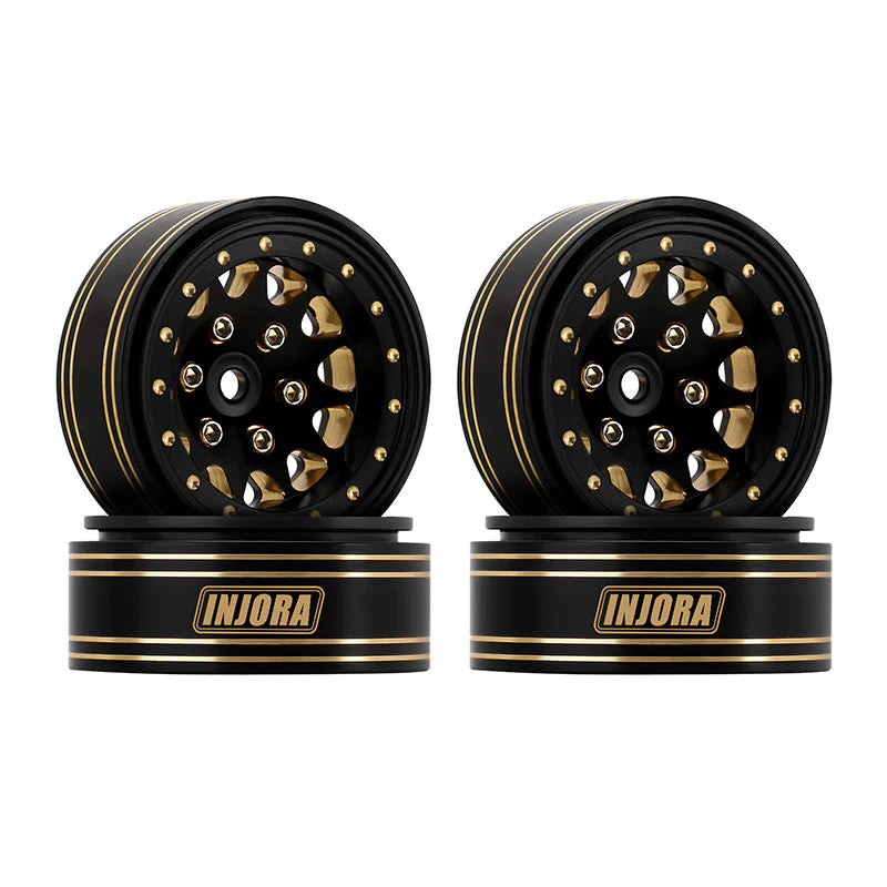 Injora 1.3" 68g/pcs Brass -3.75mm Offset Wheels for Micro Crawlers (W1301)