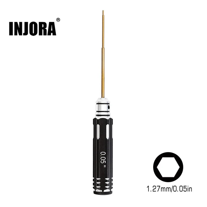INJORA 0.05" 1.27mm Hex Screwdriver Tool for Axial SCX24 AX24 SCX30