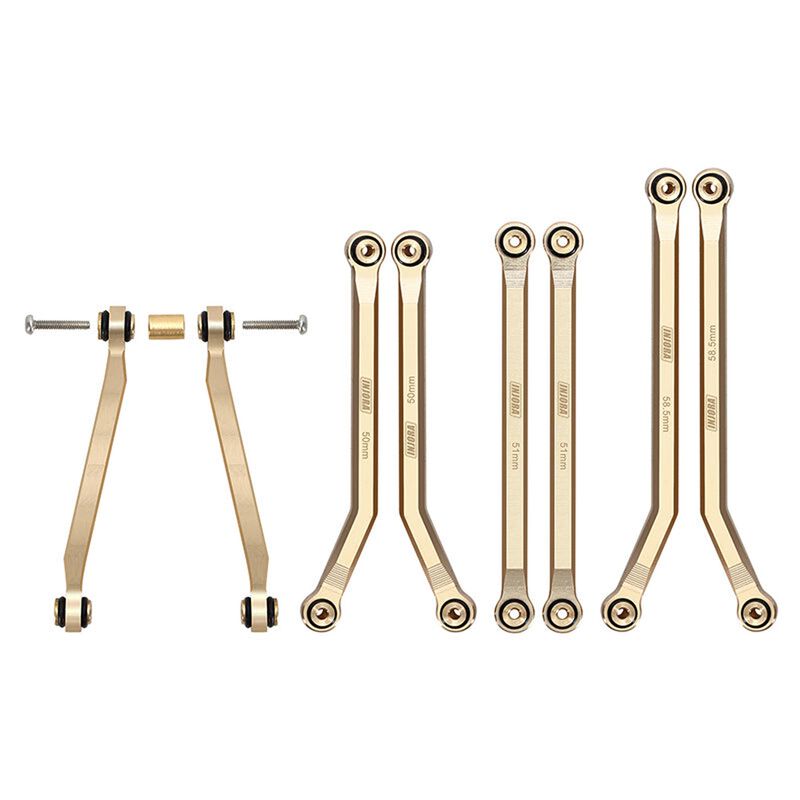 Injora Brass Chassis Links for SCX24 C10 JLU Bronco