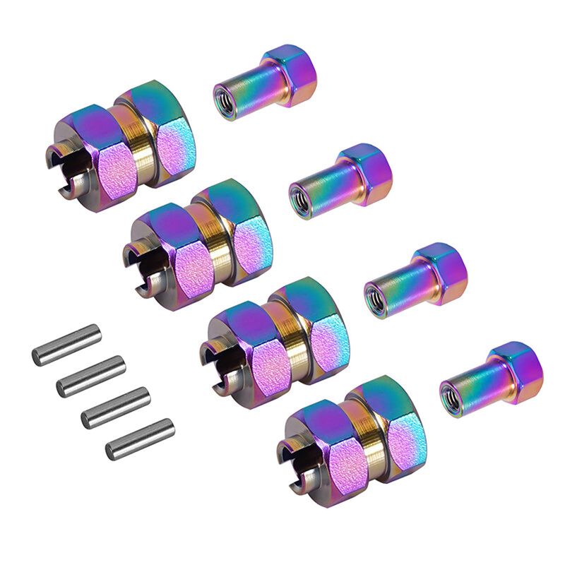 Injora +5mm Rainbow Wheel Hex for SCX24