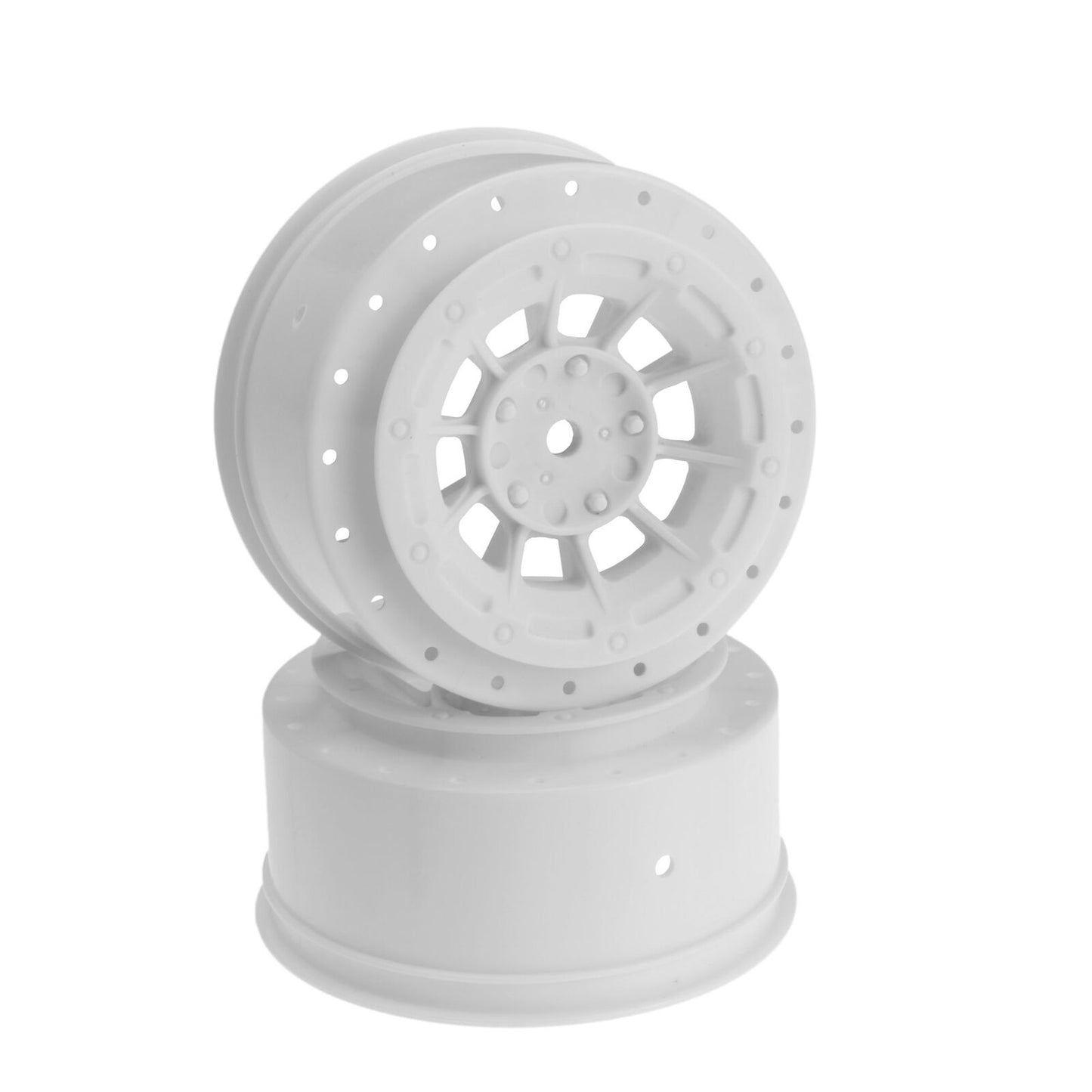 Hazard 12mm Hex Wheel, 3mm Wider Off Set, White :SC10