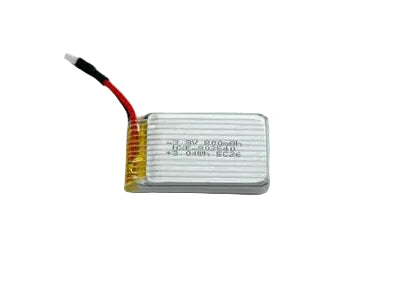 Small lithium polymer battery on a light gray background