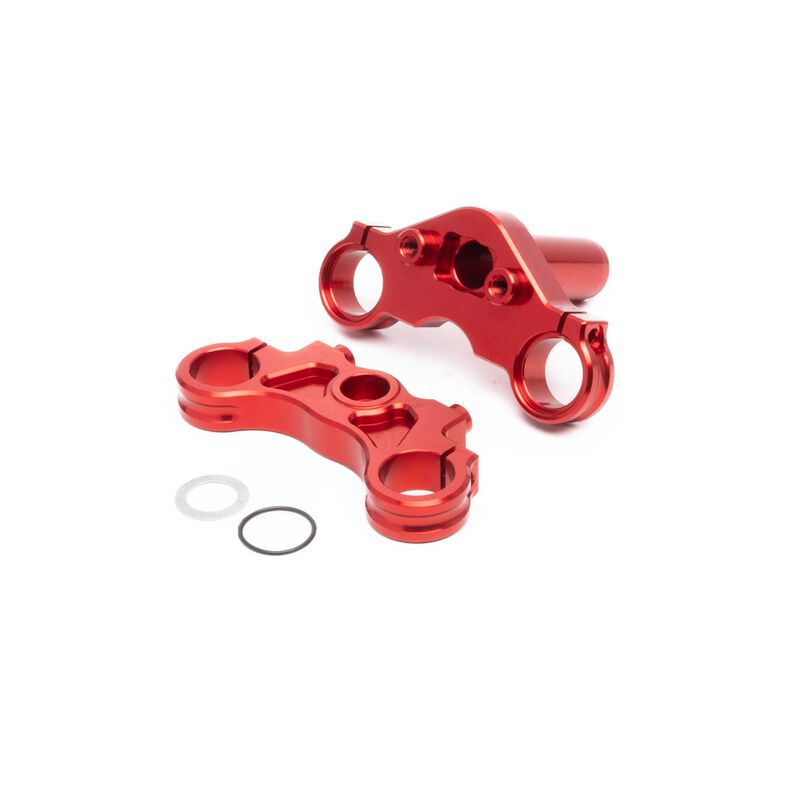 Losi Promoto Aluminum Triple Clamp Set, Red: PM-MX