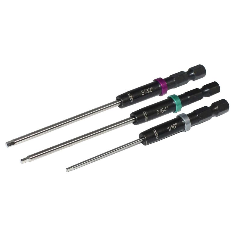 MIP MIP9611 Speed Tip™ Hex Driver Wrench Set Gen 2, SAE, Standard (3), 1/16", 5/64", & 3/32"