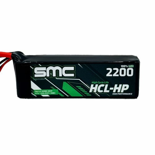SMC Racing 52150-4S1PXT60 HCL-HP 11.1V 2200mAh 80C Flight Pack — XT60