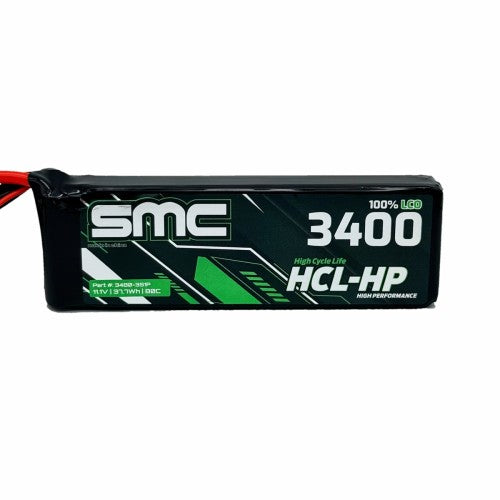 SMC HCL-HP 11.1V-3400mAh-80C Flight Pack EC3