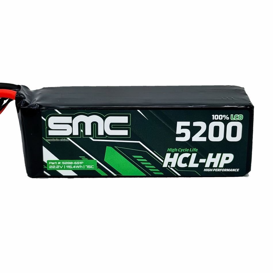 SMC HCL-HP 22.2V-5200mAh-75C Flight Pack with EC5
