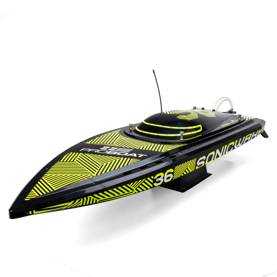 Pro Boat PRB-2171T1 Sonicwake 36" V3 Self-Righting Deep-V RTR Black Hull