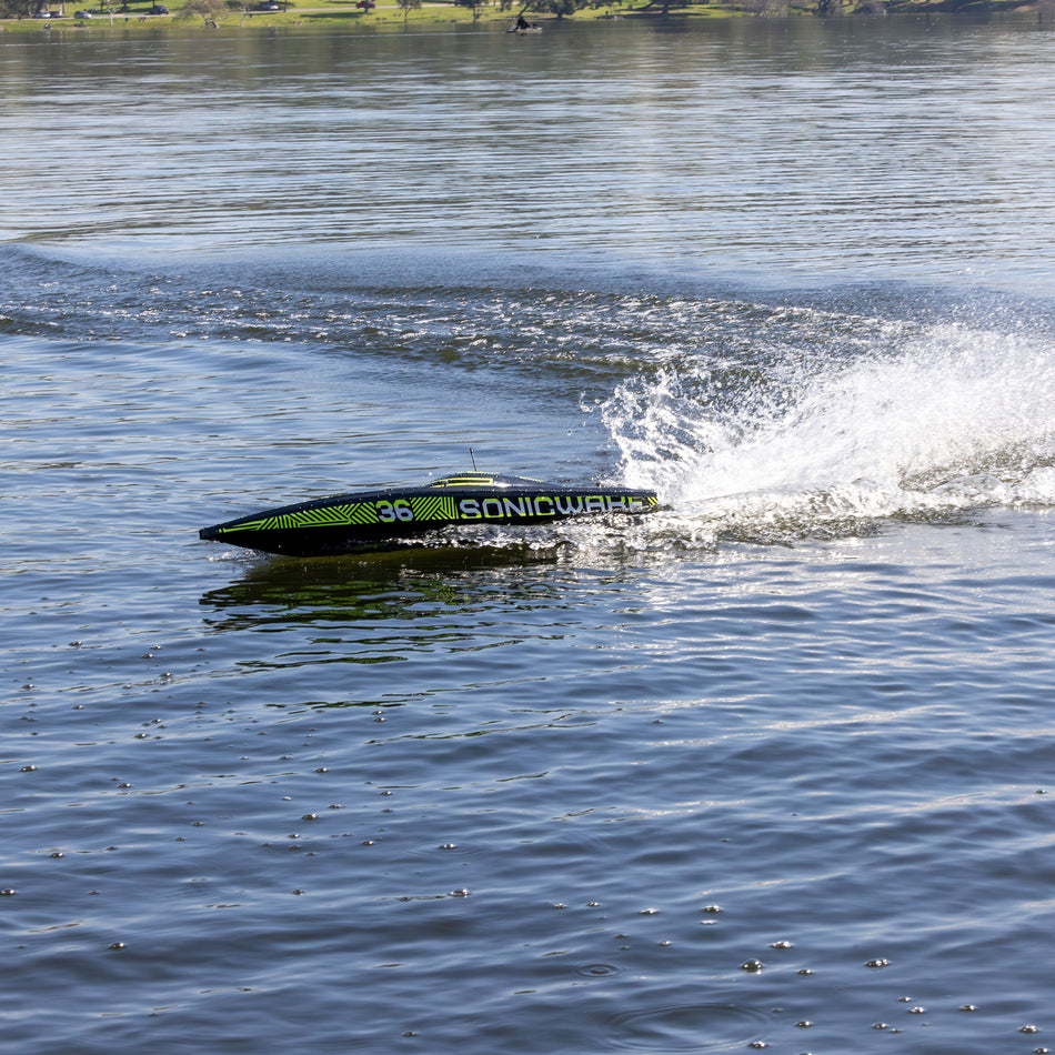 Pro Boat PRB-2171T1 Sonicwake 36" V3 Self-Righting Deep-V RTR Black Hull