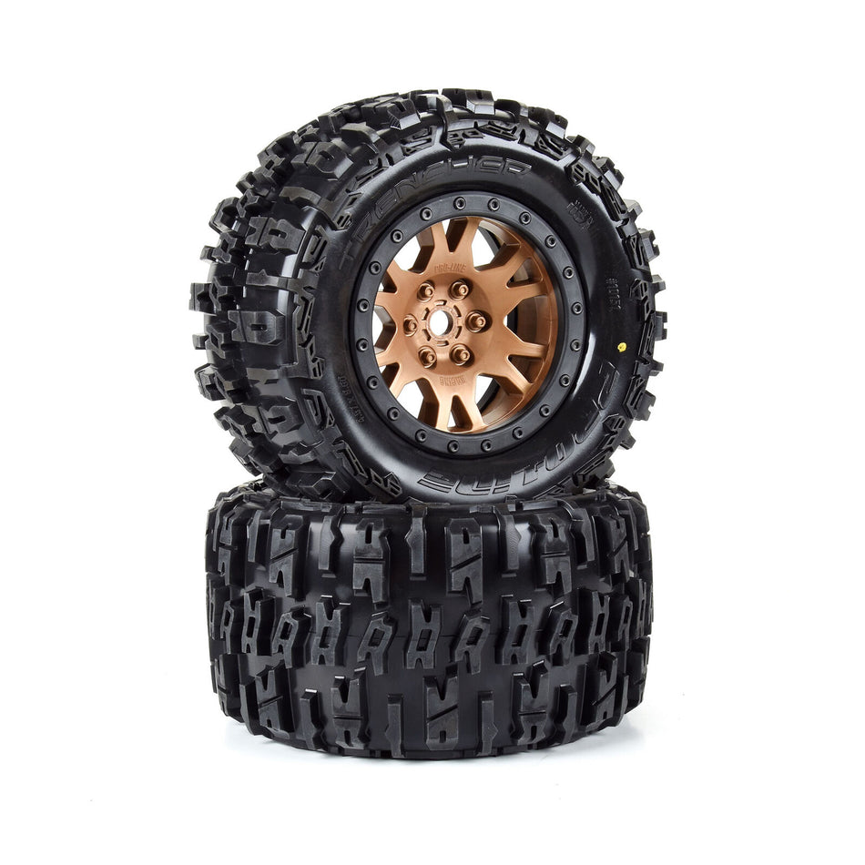 Limited Edition Trencher Pro-Loc F/R Mounted 24mm Bronze/Black Impulse (2) for X-Maxx