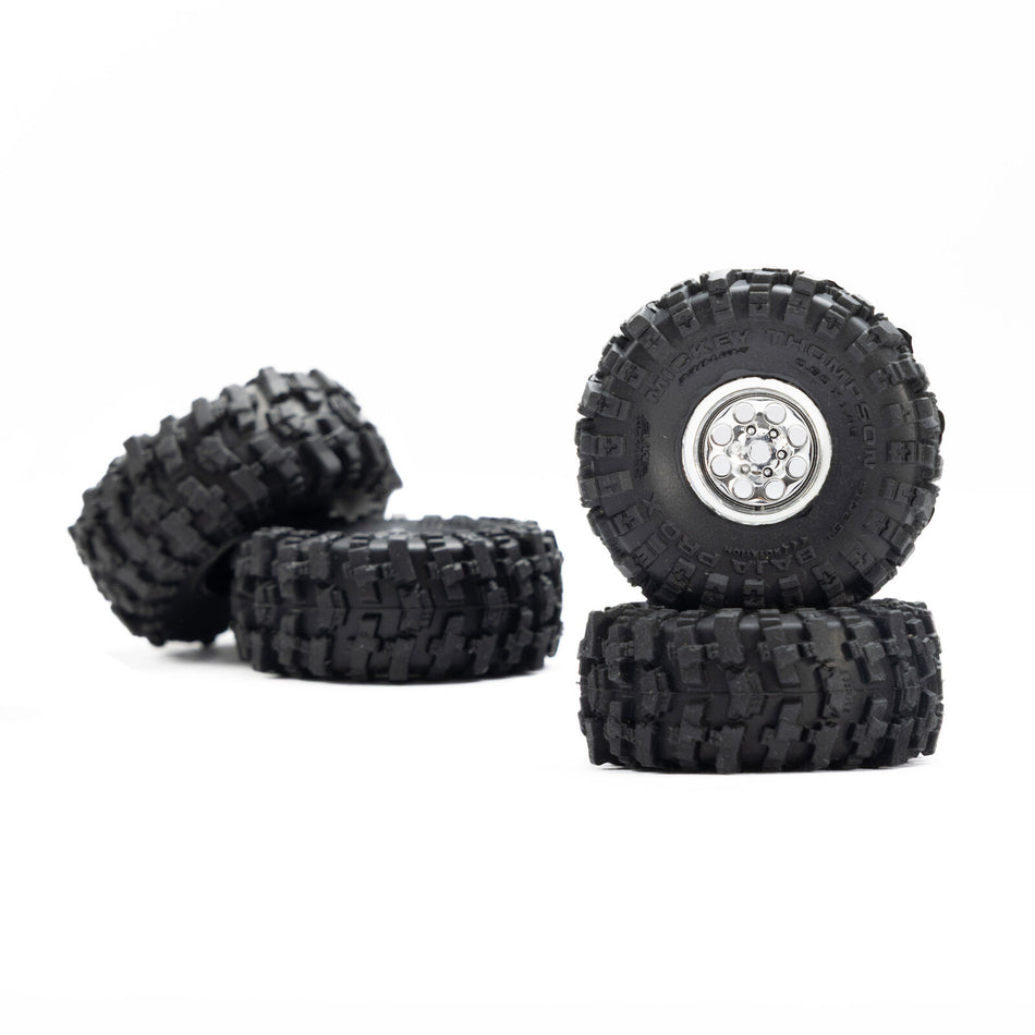 Pro-Line 1/30 Baja Pro X Front/Rear Mounted Chrome Beast Tires (4): Axial SCX30