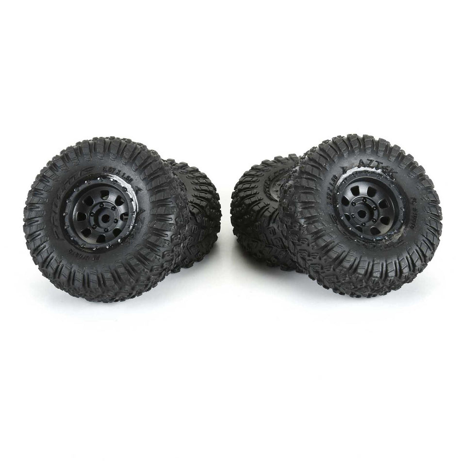 Pro-Line 1/30 Aztek Front/Rear Mounted Black Clobber (4): Axial SCX30