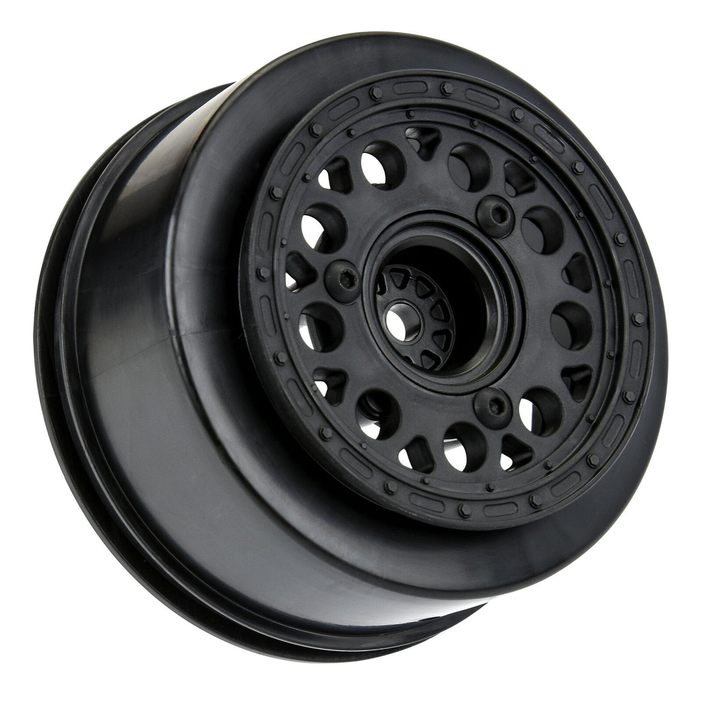 Showtime 2.2"/3.0" Black 3x30 Removable Hex (12mm & 14mm) SC Dirt Oval Wheels for Slash