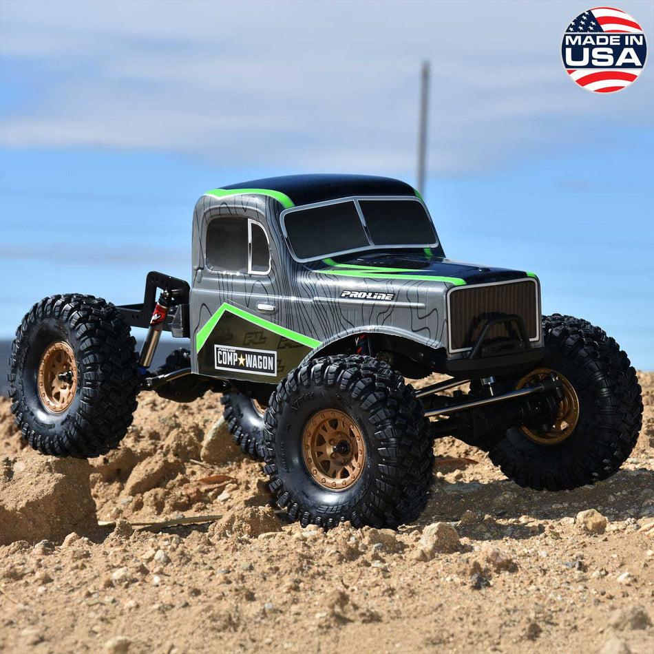Pro-Line Comp Wagon Cab-Only Body Grey/Black – 12.3" WB (PRO360621) Limited Edition