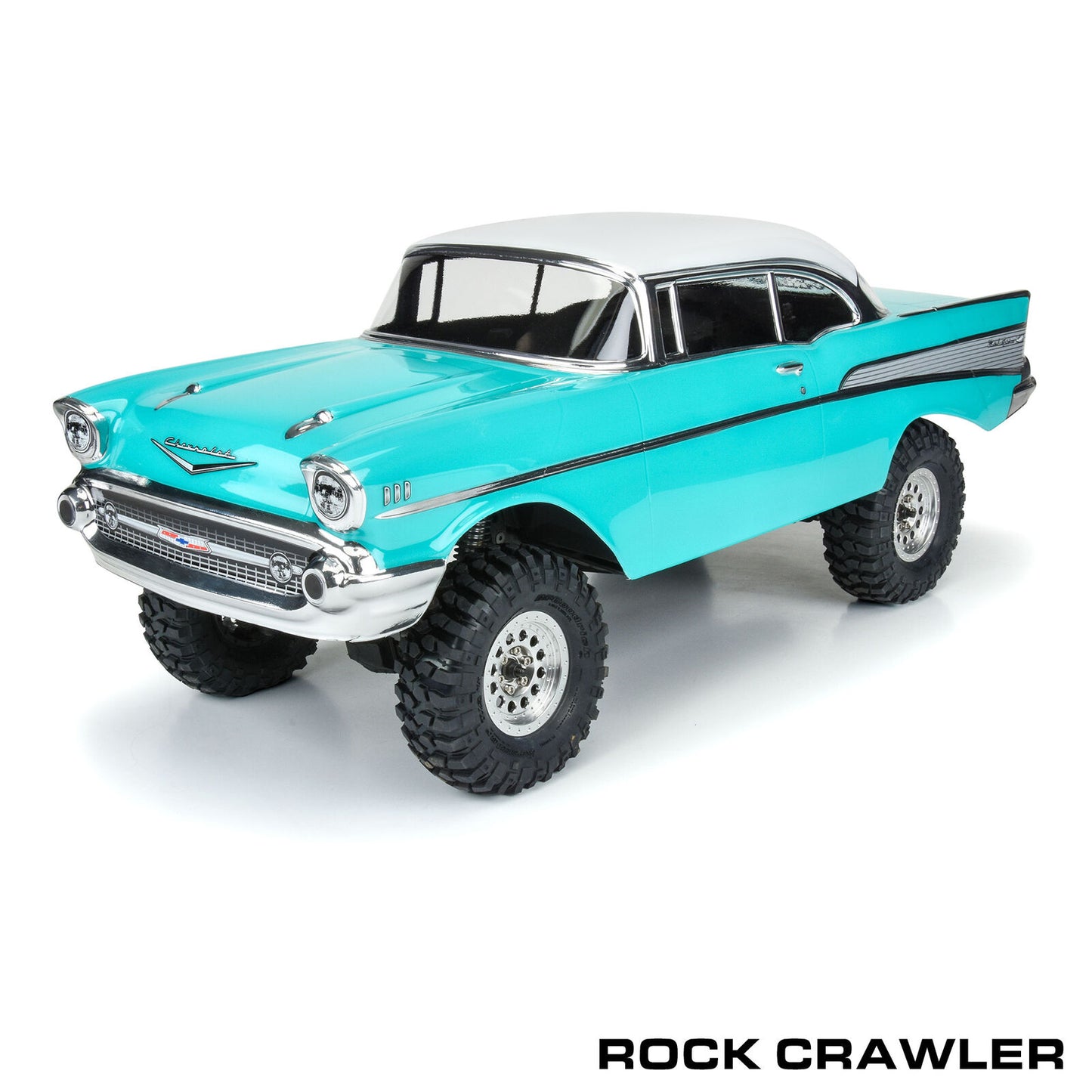 1957 Chevy Bel Air "Avenger Edition" Clear Body for Losi LMT, Crawler, 1/8 MT