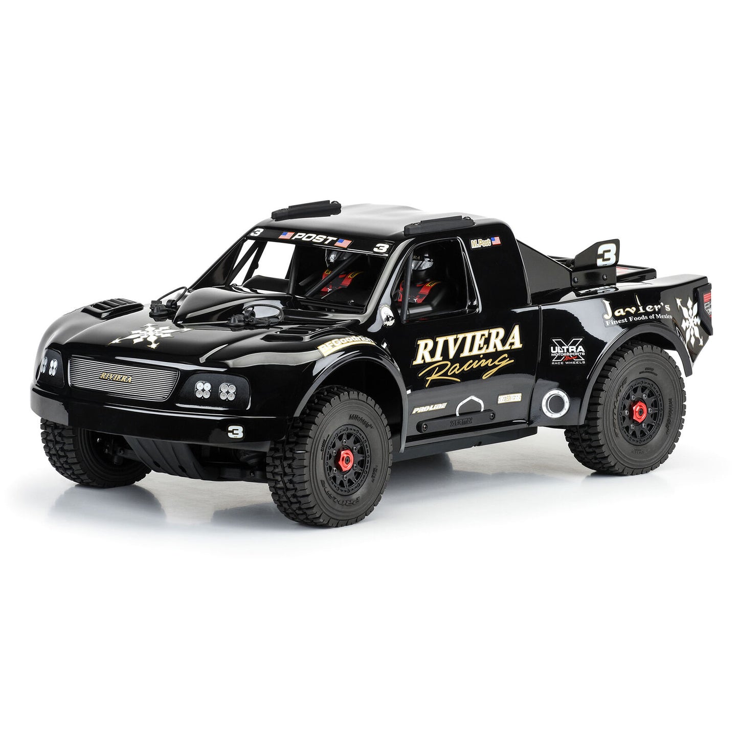 Pre-Cut 1997 Ford F-150 Trophy Truck “Riviera Edition” Tough Color (Black) Body for ARRMA Mojave 4S