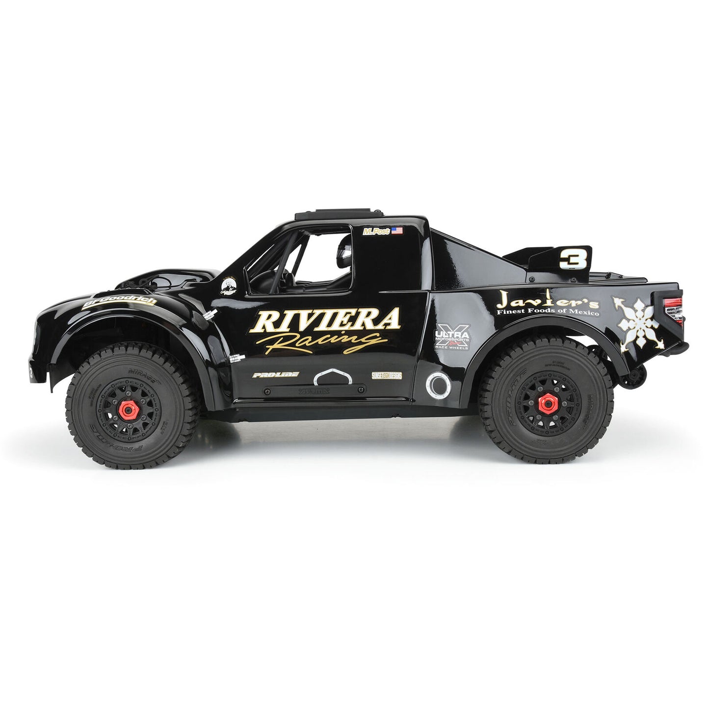 Pre-Cut 1997 Ford F-150 Trophy Truck “Riviera Edition” Tough Color (Black) Body for ARRMA Mojave 4S