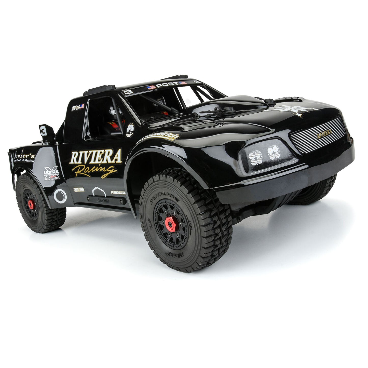 Pre-Cut 1997 Ford F-150 Trophy Truck “Riviera Edition” Tough Color (Black) Body for ARRMA Mojave 4S