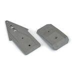 Bash Armor F/R Skid Plates (Stone Gray) for ARRMA 3S Vehicles