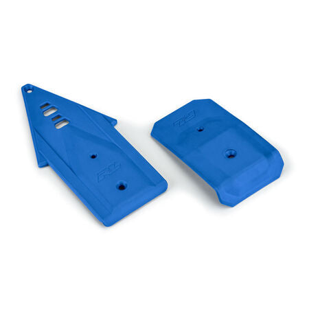 Bash Armor F/R Skid Plates (Blue) for ARRMA 3S Vehicles